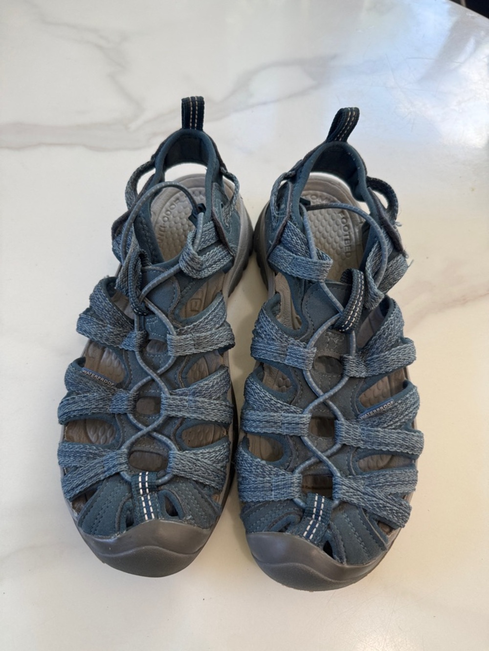 Keen Teal Blue Strappy Outdoor Sandals - Picture 2 of 10